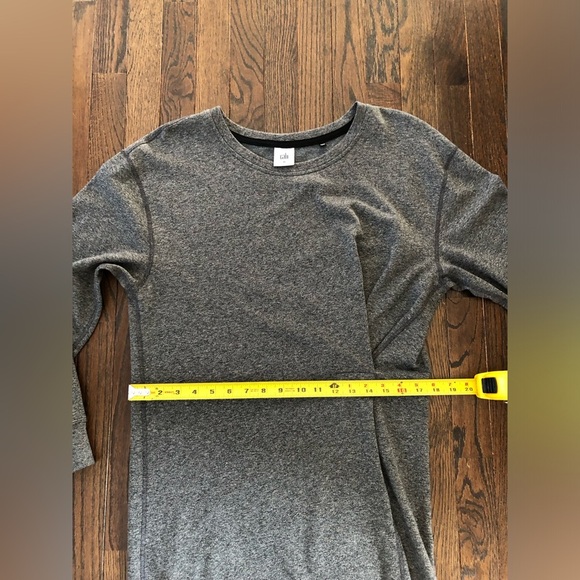 CAbi Women’s M Heathered Gray Sweater Tunic Dress w/Pleated Waist - LIKE NEW! - Picture 5 of 8